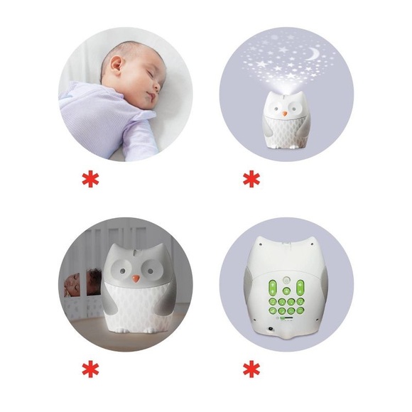 Skip Hop Moonlight & Melodies Owl Nightlight Soother - Picture 1 of 9